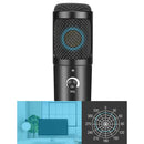 Pro USB PC Laptop Condenser Microphone w/ Stand Studio Recording Black