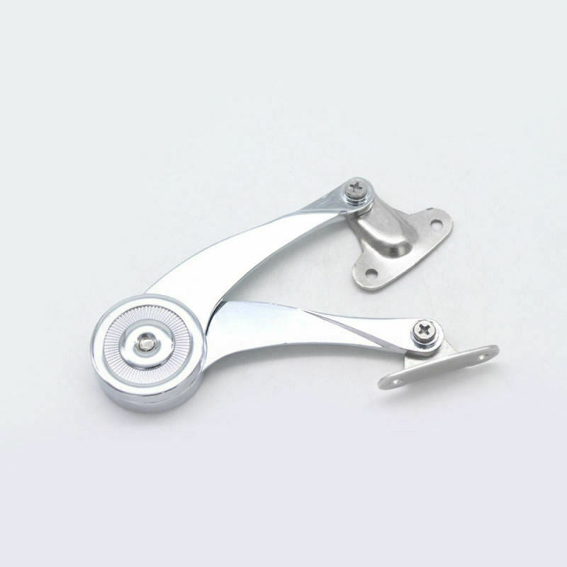 Cabinet Lift Up Strut Lid Flap Stay Support Chrome Hinge Kitchen Cupboard Door