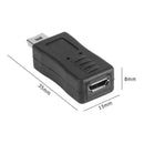 Mini USB 5Pin Male to Micro USB Female T Shape V3 to V8 Adapter Converter