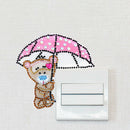 DIY Bear Diamond Painting Luminous Switch Stickers Bedroom Wall Decals