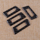 5x/Set Carbon Fiber ABS Inner Air Conditioner Outlet Trim Fit for BMW E90/92/93