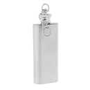 Small 2oz Flask Stainless Steel, Mini Hip Flask Keyring Key Chain, Gift for