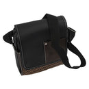Black Men's Faux Leather Messenger Shoulder Bag M8E3