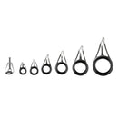 7pcs Double Leg Fishing Rod Guide 5mm, 6.8mm, 8mm, 11mm, 13.7mm, 18mm