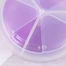 3Grids Rotating Pill Box Travel Pill Case Splitter Pill Organizer Medicin Bj