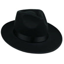 Unisex Men Women Hats Caps Panama Fedora Trilby Straight Wide Brim Hard Fel V1I8