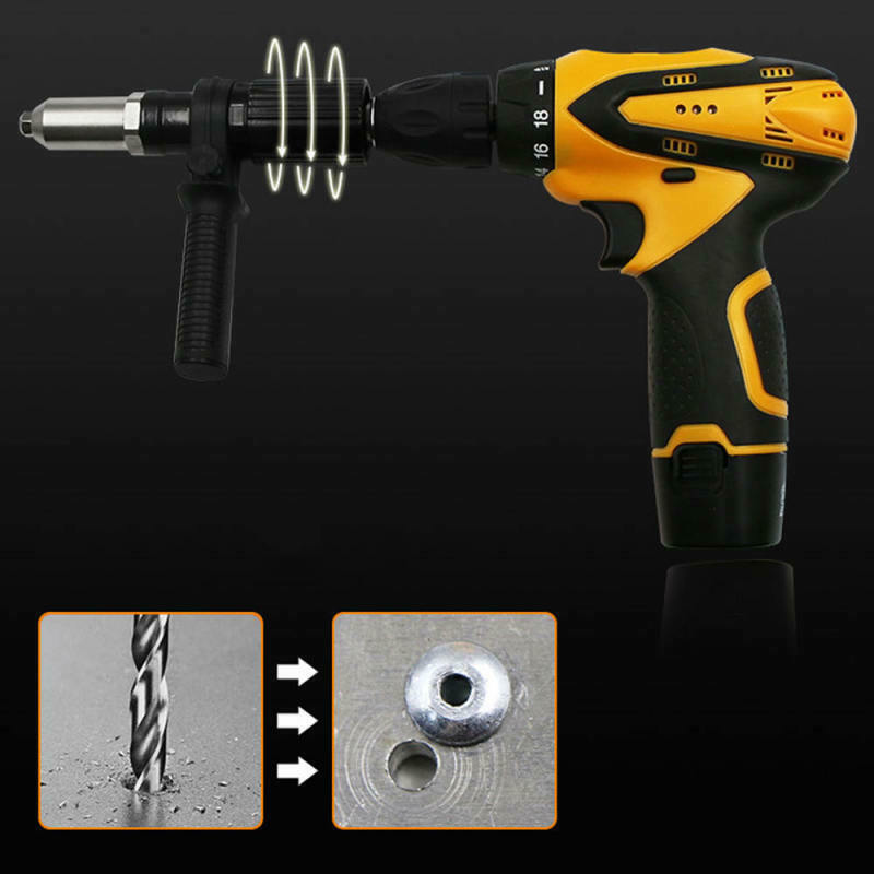 Rivet Nut Gun Adaptor for Electric Drill Insert Cordless Power Drill Tool Kit