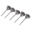 5 PCS 15 mm steel wire brush for rotary tools straight grinder A7B9