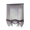 Solid Gray Roman Curtains Sheer Window Shade Blinds (Rod Pocket 120x155cm)