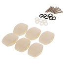 6 Pieces Acoustic Guitar Tuning Peg Key Tuner Button Cap with Screws Machine