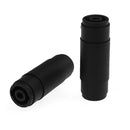 2X 4-Pin Pole female to female speaker coupler adapter audio cable connector  3C
