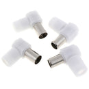 2pairs 90 Degrees Male and Female TV Plug Jack for Antennas TV RF  BX