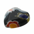 40pcs MIX Millefiori Lampwork Flat Heart Glass Beads 10mm ~ Jewelry Finding K7W9