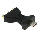 USB Male 3 RCA Female Audio Video Adapter AV Converter Cable Cord Black