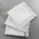 5Pack Men Women 100% Cotton White Handkerchiefs Comfy Hanky Party Hankies