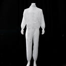 Lab Factory Dust-Proof Protective Suit Painting Coverall Pockets & Hat White