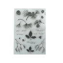 Christmas Pine and leaves Scrapbooking Album Card Decor DIY Clear Stamps ME