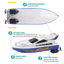 Mini RC Boats 5KM/H ABS Outdoor Electric Remote Control Speedboat Racing To O1Q3