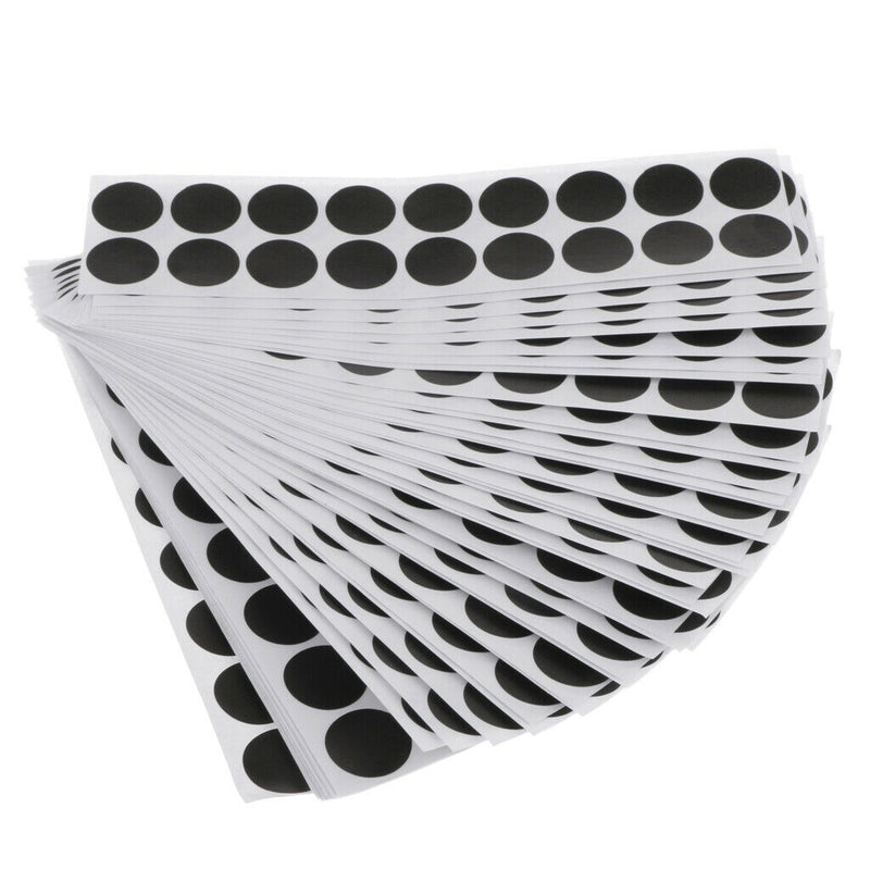 900pcs Self Adhesive Shooting Paper Shooting Stickers Patches Black for Sporting