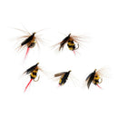 5Pcs Yellow and Black Bumble Bee Fly Insect Flies Dry Fly for Trout Fishing