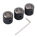 Black Metal Electric Guitar Control Speed Knobs For Bass Electric Volume Tone