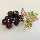 Grape Brooches for Women Cute Luxury Brooch Pin Fashion Jewelry Elegant Wed