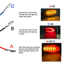 2x Motorcycle 12-LED Amber Turn Signal Indicator Lights 18-LED Red Brake Lamp