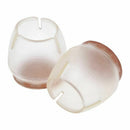 Transparent Silicone Chair Leg Caps Felt Pads Furniture Pad Chair Leg Floor