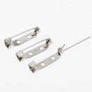 60pcs DIY Brooch Findings Pin Back Base Settings For Badge Corsage
