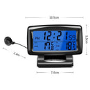 Car Led Thermometer Time Electronic Clock Watch Car Night Light Clock Tempe H4E2