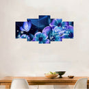5 Pcs Diamond Painting Butterfly And Colored Flower Full Square Diamond Emb