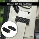 2pcs Car Seat Belt Clips Buckles Shoulder Tension Adjuster Clamps (Black) A