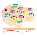 Children Wooden Magnetic Fishing Game Educational Toys For Kids Outdoor Gar