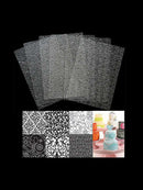 Cake Mould Floral Texture Fondant Transparent Printed Mold Baking Cake Decor