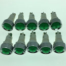 10Pcs Pl Signal Indicator Button Switch Opening 13.5Mmï¼ˆGreen 220Vï¼‰