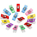 50Pcs/lot Fabric Tape Bias Maker DIY Foot Case Plastic Clip Hemming Sewing Tools