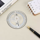 All Circular 10cm 360 Degree Pointer Protractor Ruler Angle Finder Random