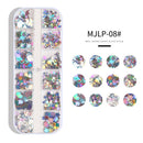 Nail Paillette Iridescent Tinsel Make up Face Eyes Body Decals Art Design