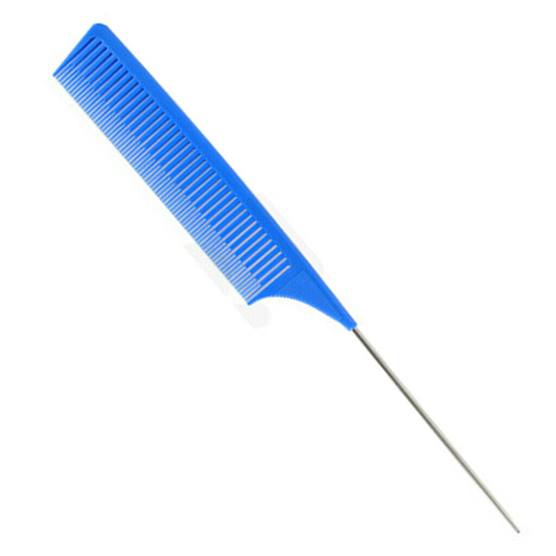 Weaving Highlighting Foiling Hair Comb Salon Dyeing Comb Brush Tool Blue