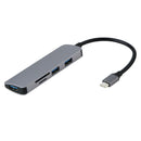 USB 3.0  TF Type C Aluminum Alloy USB C Hub Computer Accessories 5 In 1