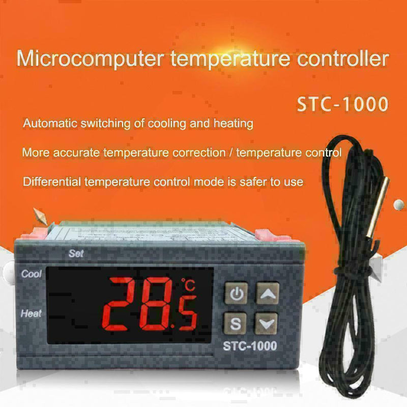 STC-1000 Digital AC 110-220V Temperature Controller Thermostat Aquarium L2N M0Q0