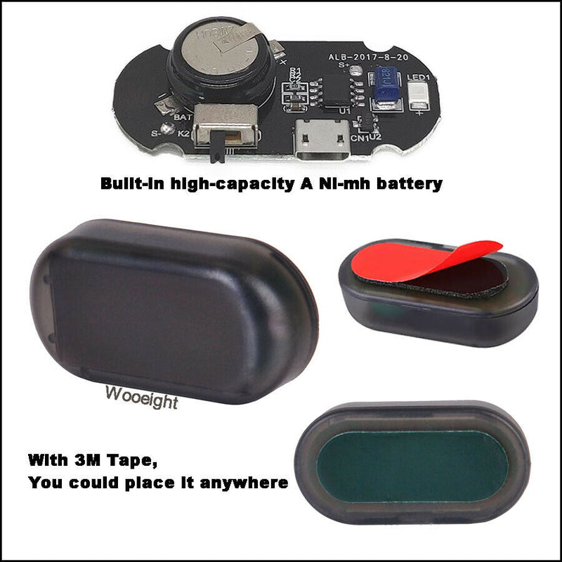 Car Alarm Security Flashing Anti-Theft Solar Energy Warning Sensor LED Light