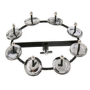 4 Pairs Hi Hat Tambourine Jingle Ring Hand Percussion Instrument