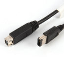 Hi-Speed Black Firewire 800 to 400 - 9 pin FW800 to 6 pin FW400 Cable - 70cm.ES
