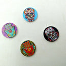 Pack of 100 Mixed Wooden Buttons in Bulk Landscape Buttons for Crafts Button