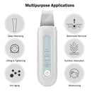 4 Mode Ultrasonic Facial Scrubber Spatula Face Extractor+Facial Mister Sprayer #