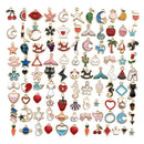 20pcs/pack Mixed Enamel Mixed Alloy Pendants Charms Jewelry DIY Accessories