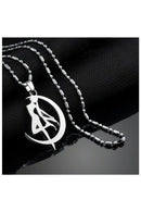 1PC Sailor Moon Tsukino Usagi Moon Stick Pendant Anime Necklace D9K2