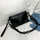 Pu Leather Black Handbags Women Clutch Bag Messenger Bag Leather Shoulder C O9G9