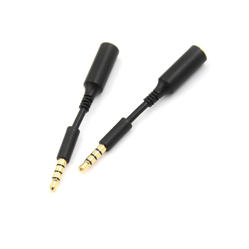 2pcs 3.5mm Male to Female Extension Cable Headset Audio Jack Extender Adapter JR